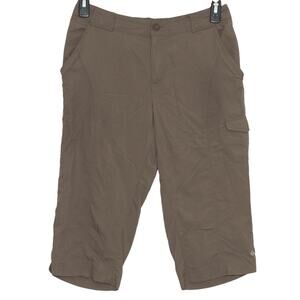 Columbia Womens Pant Capri Cargo Gorpcore Outdoor Hiking Casual Athleisure 10 GX